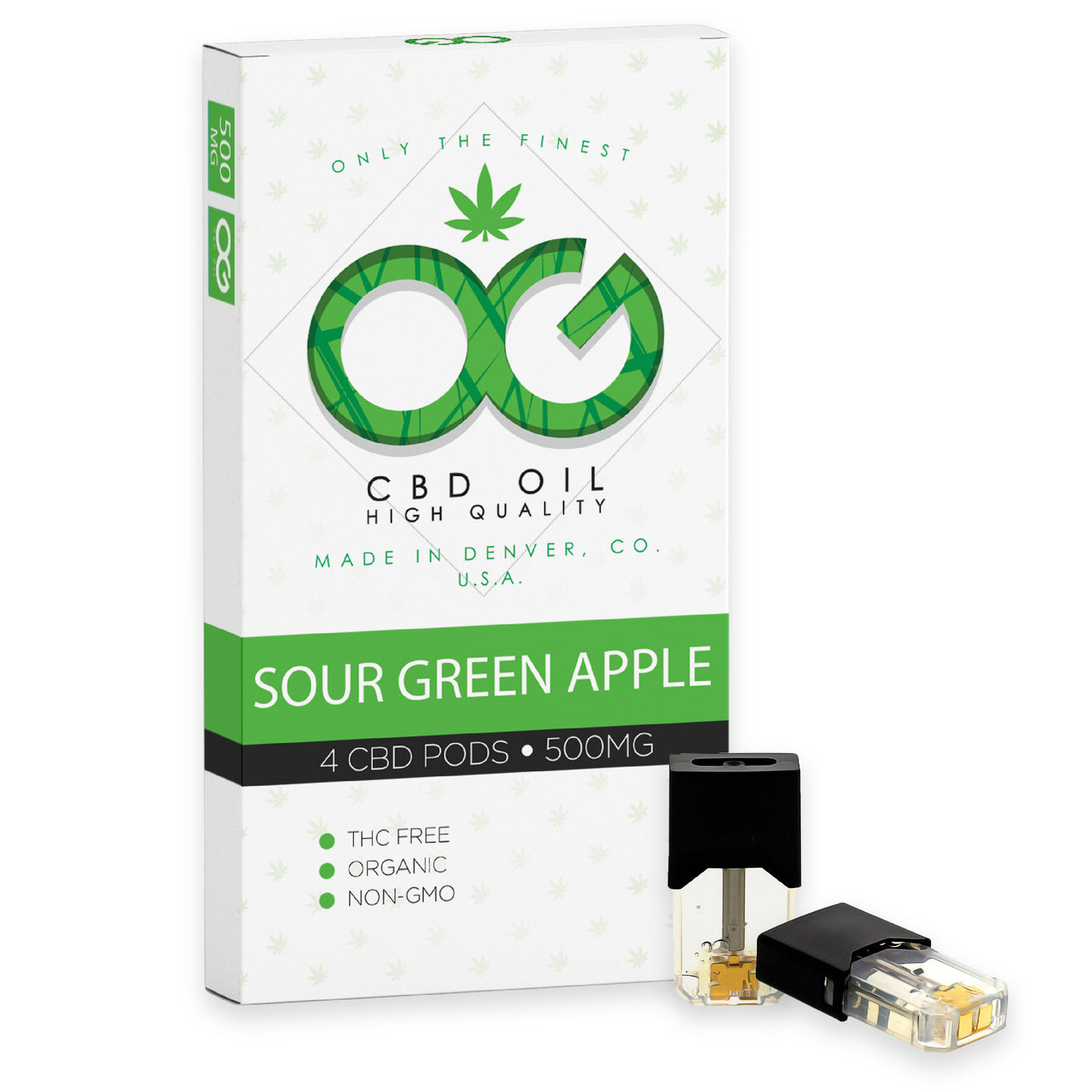 OG Labs - Sour Green Apple CBD Pods (Pack of 4)