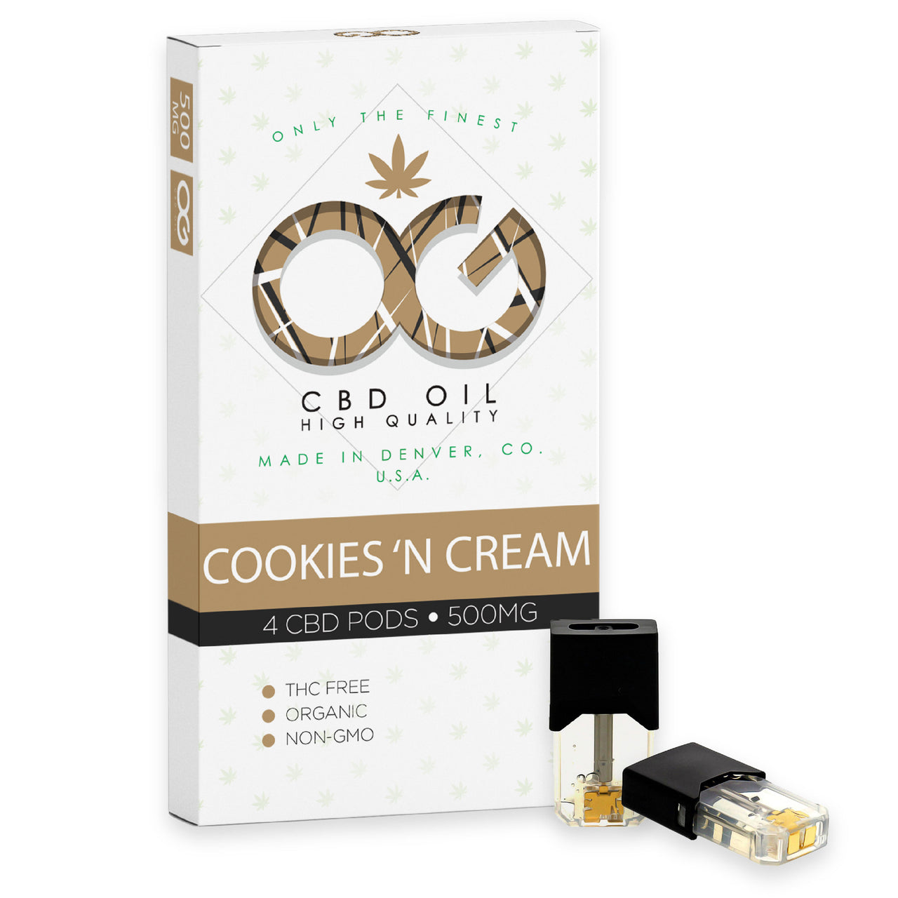 OG Labs - Cookies 'n Cream CBD Pods (Pack of 4)