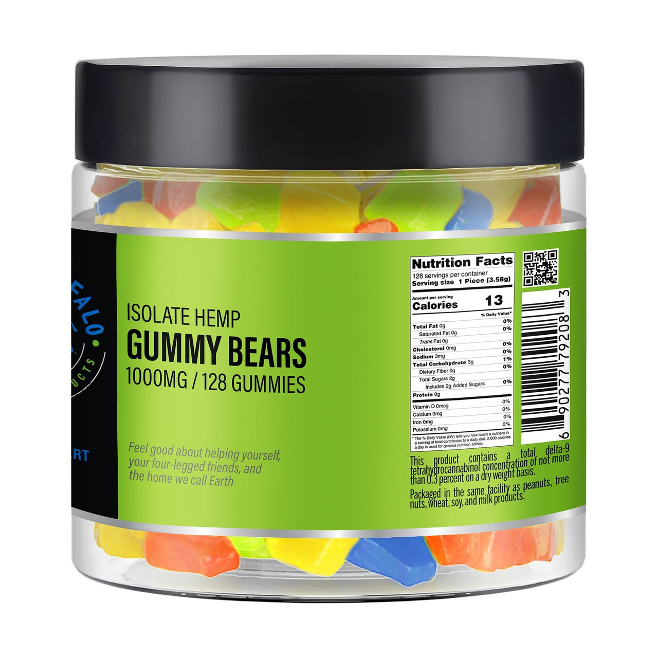 Full Spectrum CBD Gummy Bears 1000 mg | 128 Bears