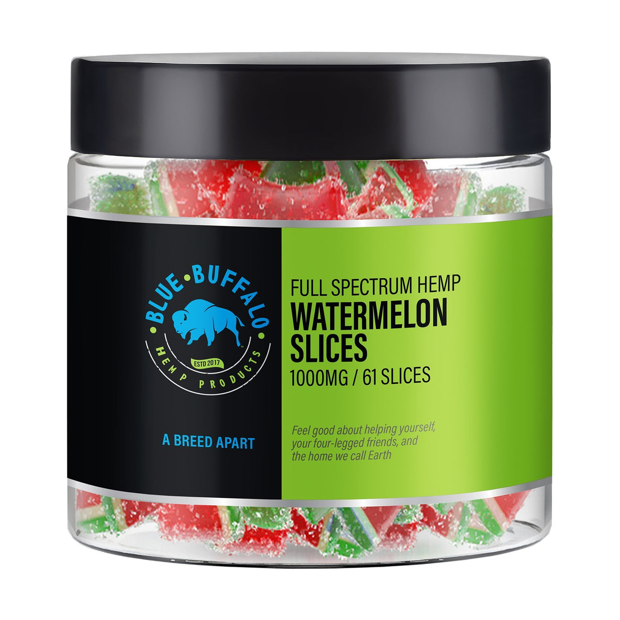 Full Spectrum CBD Gummies:  Watermelon Slices 1000mg | 60ct