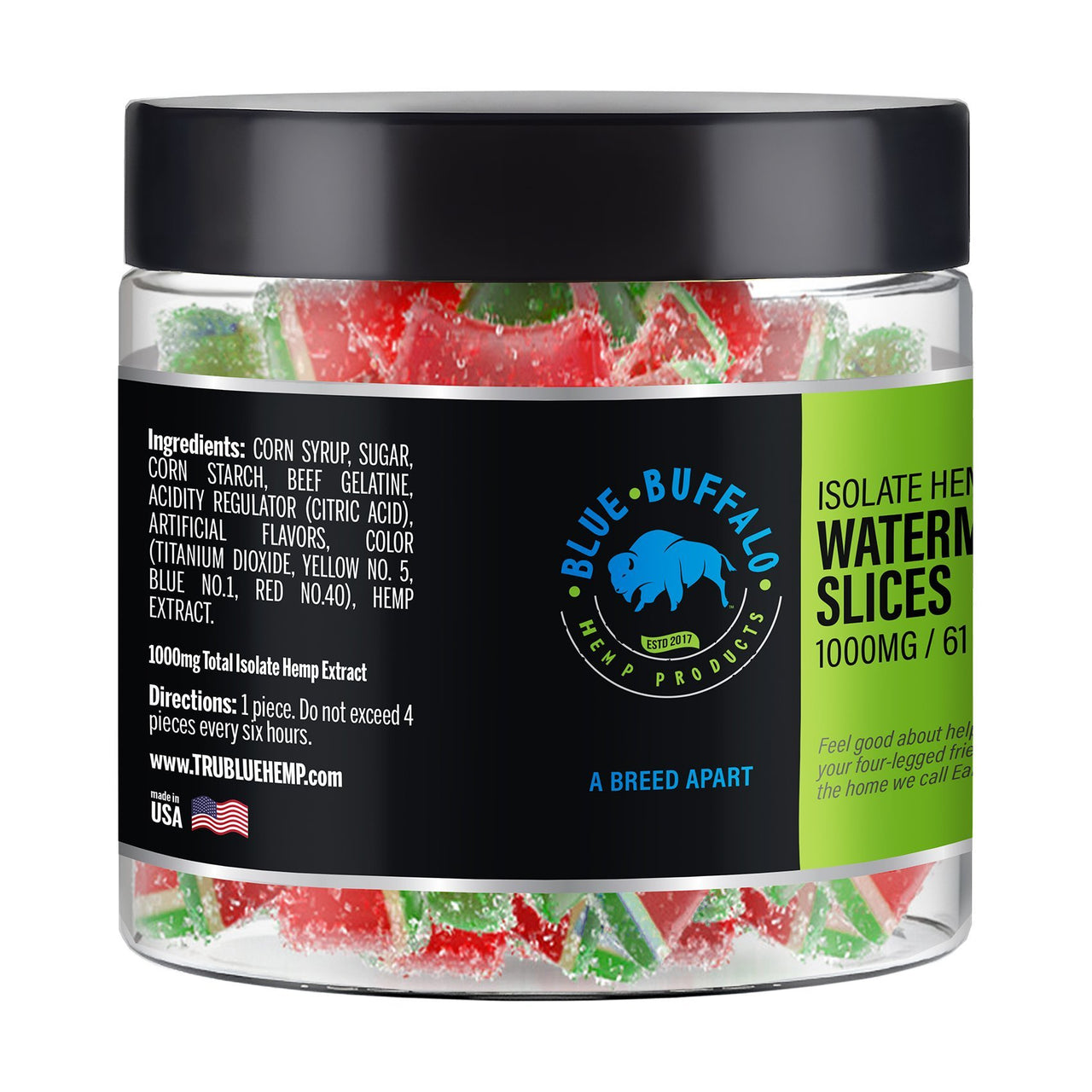 Full Spectrum CBD Gummies:  Watermelon Slices 1000mg | 60ct